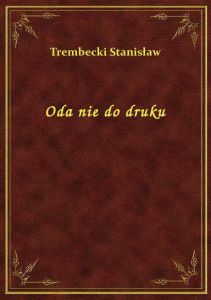 Oda nie do druku