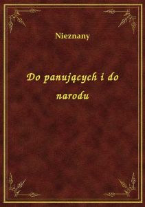 Do panujących i do narodu