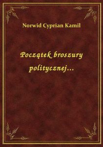 Początek broszury politycznej...