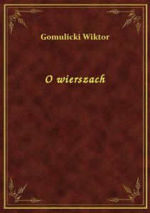 O wierszach