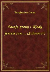 Poezje prozą : Kiedy jestem sam... (Sobowtór)