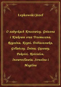 O zabytkach Kruszwicy, Gniezna i Krakowa oraz Trzemeszna, Rogoźna, Kcyni, Dobieszewka, Gołańczy, Żni