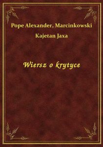 Wiersz o krytyce