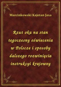 Rzut oka na stan tegoczesny oświecenia w Polscze i sposoby dalszego rozwinięcia instrukcyi krajowey