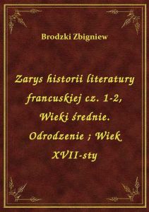 Zarys historii literatury francuskiej cz. 1-2, Wieki średnie. Odrodzenie. Wiek XVII-sty