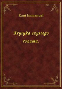 Krytyka czystego rozumu.