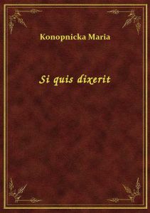 Si quis dixerit